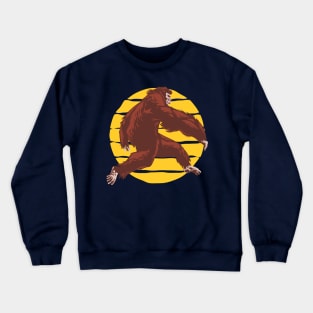 Sassquatch - Badass With An Attitude To Match - Big foot Crewneck Sweatshirt